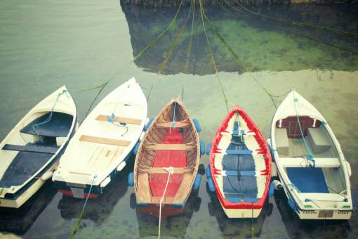 cuerda barcos, cuerdas, líneas, agua, atracado, puerto, puerto