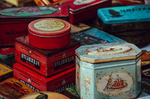 storage-compartment colorful  tin  can  storage  case
