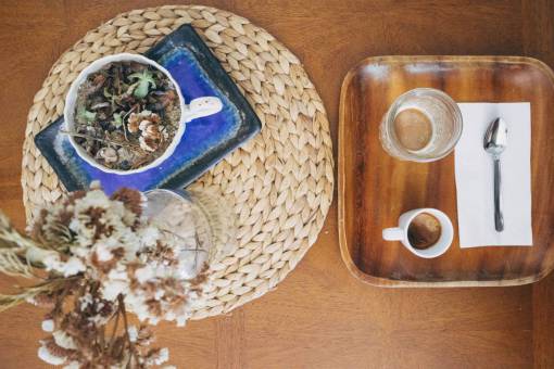espresso  coffee  drink  beverage  cup  glass  tray