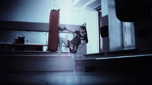 thai-culture girl  kickboxing  mma  muay thai  gym  punching bag  fitness