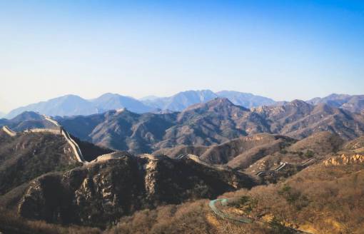 muros Gran Muralla China montañas colinas pasos paisaje