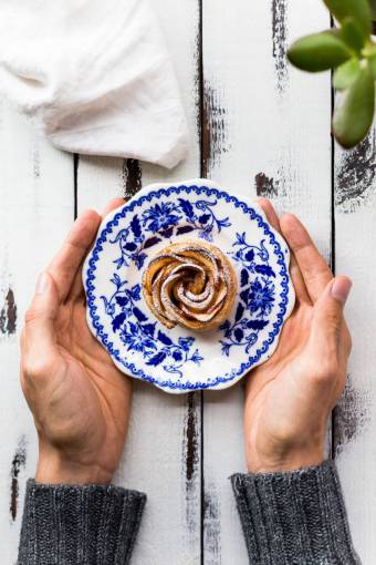 donuts hands  wood  plate  dessert  sweets  food  donut

