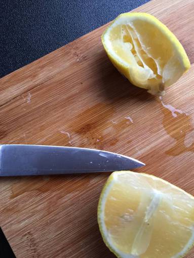 limones frutas cuchillo tabla de cortar cocina comida chef