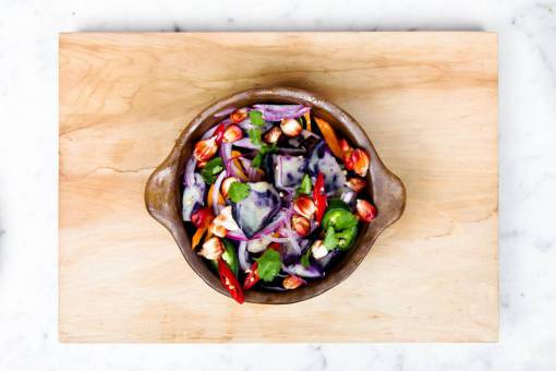 marble-rock marble  wood  cuttingboard  food  salad  greens  vegetables