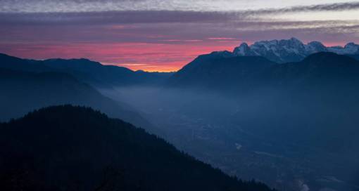 nature  landscape  fog  mountain  clouds  sky  sunset