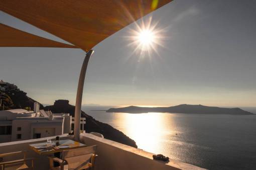 grecia Santorini Grecia sol puesta de sol ver islas relajarse