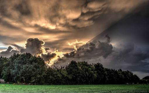 rayo de sol sol rayos de sol cielo nubes árboles verde hierba