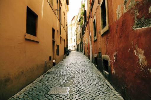 sewing town  buildings  houses  windows  cobblestone  street  alley
