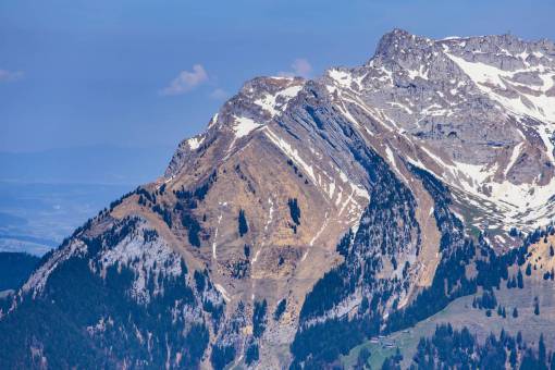 Ver hito de la montaña pico de la cumbre Stanserhorn Pilatus