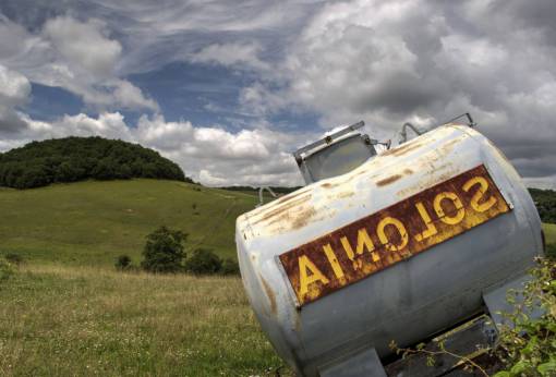 tank water tank  grass  fields  sky  clouds  rural  country
