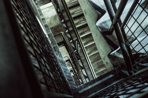 stairway-rock architecture  building  stairs  steel  industrial  concrete  lines