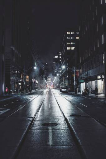 architecture  buildings  infrastructure  dark  night  lights  street