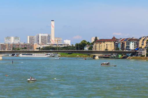 location Basel  Switzerland  summer  summertime  city  cityscape  view