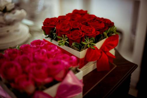blowing box  red  roses  romantic  love  flowers  woman