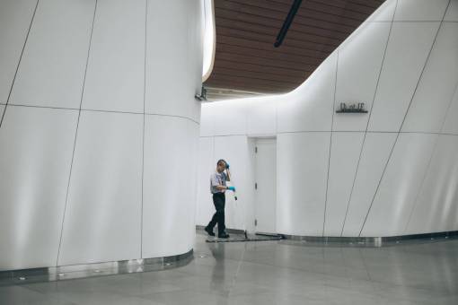 tile building  city  urban  man  guy  people  janitor