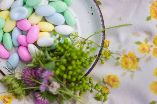 candado dulces flores plantas colores