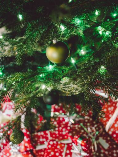 arboles de hoja perenne árbol de navidad luces adornos adornos festivos