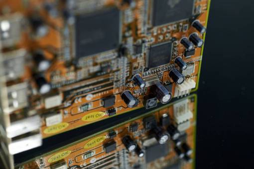 tarjeta de circuito, computadora, primer plano, resumen, reflexión, tecnología
