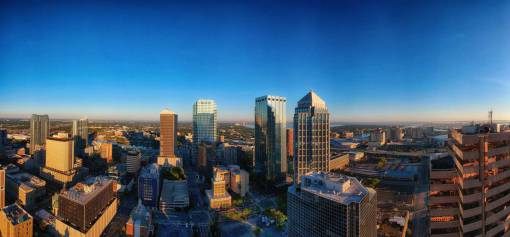 florida city scape  skyline  city pano  panorama city  tampa  florida
