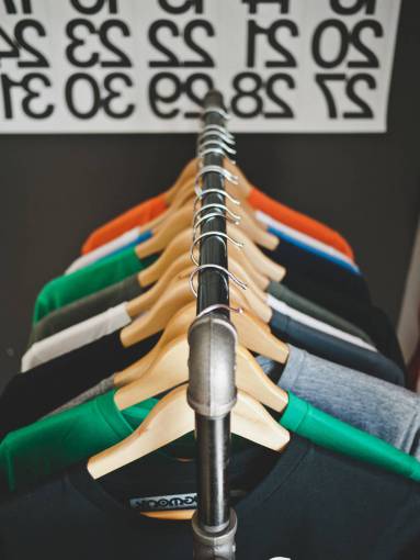 sweater clothes  shirts  sweaters  hangers  rack  numbers  retail