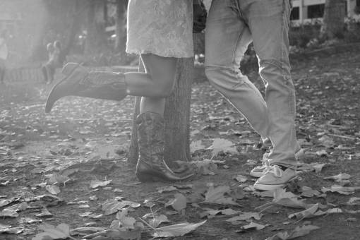 couple  love  romance  romantic  autumn  cowboy boots  leaves