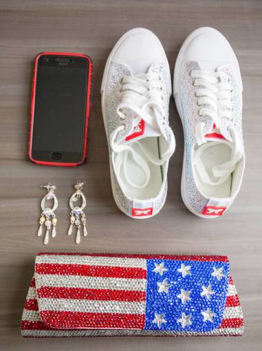 parte superior gadget moda fondo zapatillas zapatos teléfono monedero