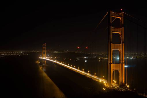ee uu puente golden gate san francisco ee.uu.noche puente de arquitectura oscura