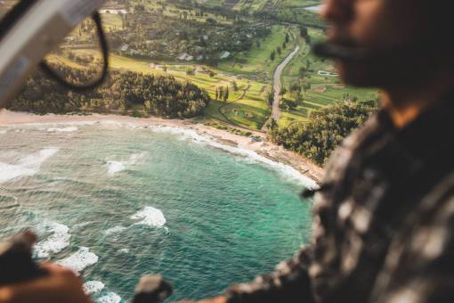 helio hierba verde plantas árboles vista aérea playa