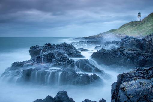 hill  mountain  lighthouse  landscape  grass  nature  sea