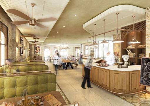 custom inside  restaurant  bar  table    dining  area