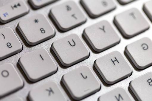 Teclas del teclado Primer plano Equipo informático Engranaje Internet