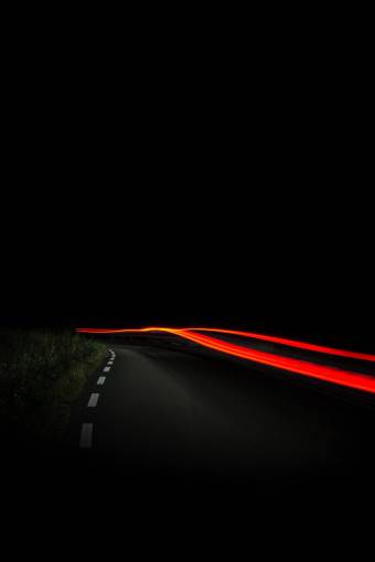 autopista fotografía de transporte de coche de larga exposición camino de noche oscura