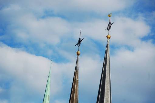 luxembourg-city-luxembourg luxembourg  architecture  sky  clouds  points
