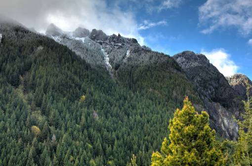 montaña tierras altas nube cielo azul cumbre cresta