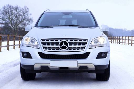 mercedes nature  snow  white  car  vehicle  luxury  mercedes
