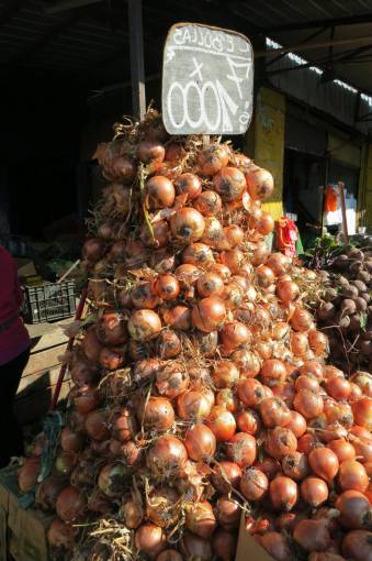verdura cebollas verduras mercado de alimentos