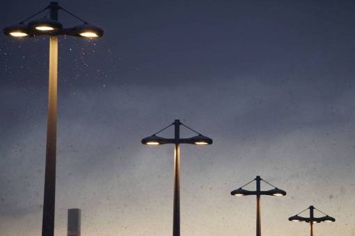 rainy outdoor  sky  night  pole  lamp  street  raining

