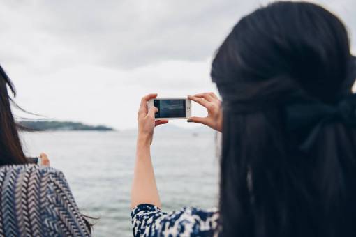 selfie people  girl  woman  back  mobile  phone  camera