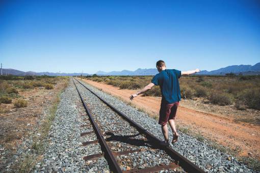 track-and-field railway  track  outdoor  mountain  view  sunny  day