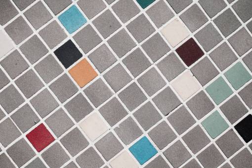 tile squares  tiles  rough  gray  red  black  blue

