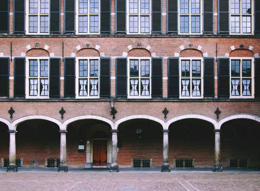 netherlands The Hague  Netherlands  government  building  architecture  bricks  arches
