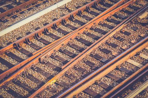 train tracks  railroad  railway  transportation
