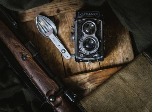 pistols vintage  camera  wood  spork  fork  spoon  rifle