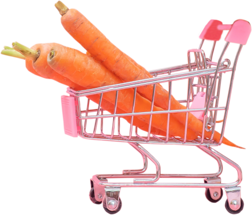 retail  png food shopping cart overlay supermarket healthy carrot shopping vegetable