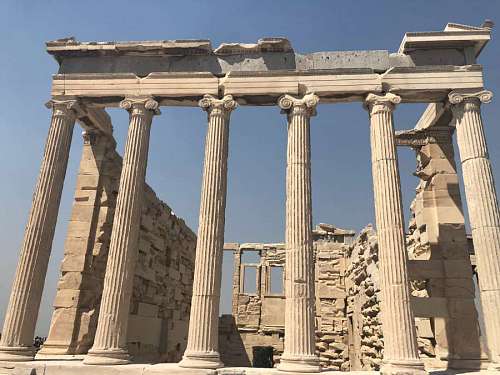 architectural tourist greece temple attraction architecture landmark statue archeology column building 