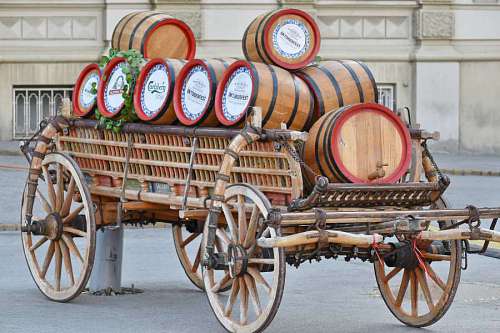 carriage barrels  beer  carriage  decoration 