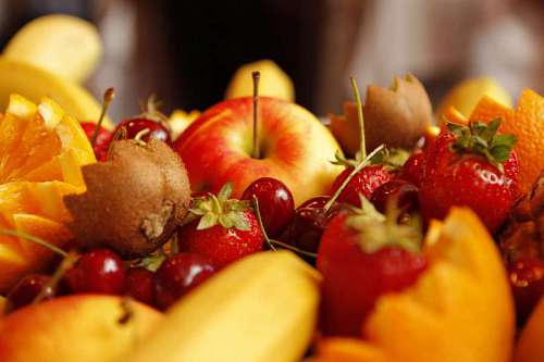 baya dieta fruta manzana kiwi fresa saludable fresco dulce