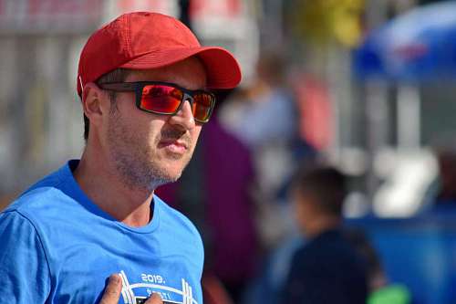 handsome hat beard sunglasses street person athlete portrait  kb