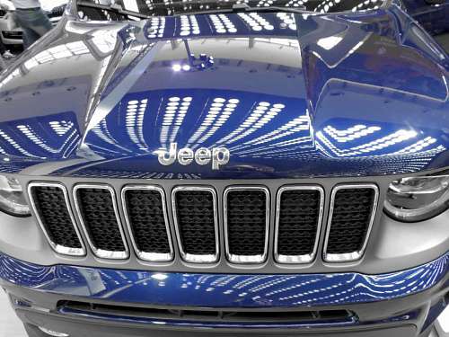 headlights hood headlight reflection jeep vehicle metallic automobile transportation speed 