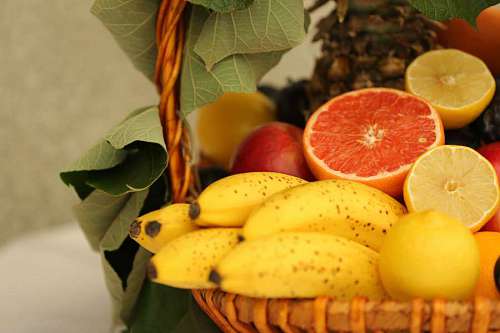 orange wicker peel pineapple banana lemon basket citrus fruit apple healthy appelsiner  ananas banan citron aeble frugt